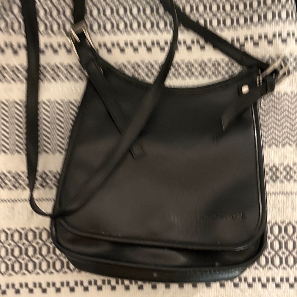 Embossed Black Leather women’s bag